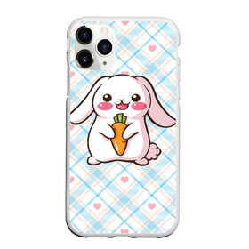 Чехол для iPhone 11 Pro Max матовый с принтом Милый зайка в Тюмени, Силикон |  | веган | вегетарианец | животное | зайцы | зайчик | зайчонок | заяц | кролик | кроль | крольчонок | овощи | пушистик