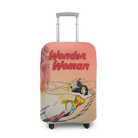 Чехол для чемодана 3D с принтом Принцесса амазонок Диана в Тюмени, 86% полиэфир, 14% спандекс | двустороннее нанесение принта, прорези для ручек и колес | dc | diana | vdsvar | warner bros. | warner premiere | wonder woman | кери расселл | чудо женщина