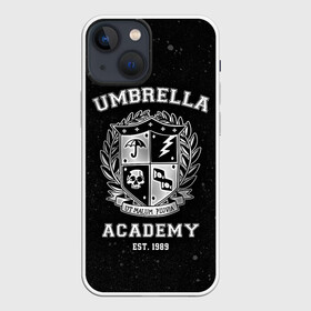 Чехол для iPhone 13 mini с принтом Академия Амбрелла в Тюмени,  |  | the umbrella academy | umbrella | академия амбрелла | амбрелла | герб | зонтик