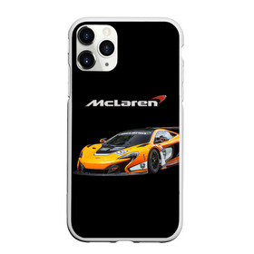 Чехол для iPhone 11 Pro матовый с принтом McLaren в Тюмени, Силикон |  | Тематика изображения на принте: bolide | car | mclaren | motorsport | power | prestige | автомобиль | автоспорт | болид | мощь | престиж