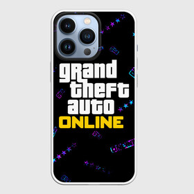 Чехол для iPhone 13 Pro с принтом GTA ONLINE   ГТА ОНЛАЙН в Тюмени,  |  | andreas | auto | game | games | grand | gta | gta 5 | gta online | gta5 | gtaonline | logo | online | san | theft | unf | автоугонщик | андреас | великий | гта | гта 5 | гта онлайн | гта5 | гтаонлайн | игра | игры | лого | логотипы | онлайн | пеф