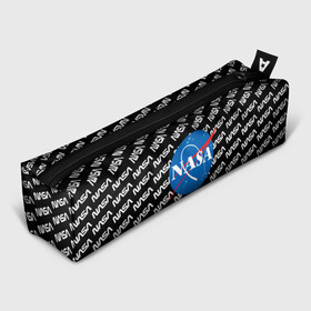 Пенал 3D с принтом NASA в Тюмени, 100% полиэстер | плотная ткань, застежка на молнии | logo | logo nasa | nasa | space | америка | арт | космос | лого | лого наса | логотип | логотип наса | наса | спэйс