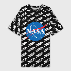 Платье-футболка 3D с принтом NASA в Тюмени,  |  | logo | logo nasa | nasa | space | америка | арт | космос | лого | лого наса | логотип | логотип наса | наса | спэйс