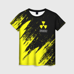 Женская футболка 3D с принтом STALKER 2 / СТАЛКЕР 2 в Тюмени, 100% полиэфир ( синтетическое хлопкоподобное полотно) | прямой крой, круглый вырез горловины, длина до линии бедер | biohazard | chernobyl | cnfkrth | logo | radiation | s.t.a.l.k.e.r. | s.t.a.l.k.e.r.2 | stalker | stalker2 | биохазард | игра | игры | лого | логотип | логотипы | радиация | с.т.а.л.к.е.р | с.т.а.л.к.е.р.2 | символ | сталкер | сталкер2 | черн