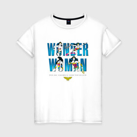 Женская футболка хлопок с принтом Ты сильнее, чем ты думаешь в Тюмени, 100% хлопок | прямой крой, круглый вырез горловины, длина до линии бедер, слегка спущенное плечо | dc | diana | vdsvar | warner bros. | warner premiere | wonder woman | чудо женщина
