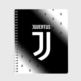 Тетрадь с принтом JUVENTUS ЮВЕНТУС в Тюмени, 100% бумага | 48 листов, плотность листов — 60 г/м2, плотность картонной обложки — 250 г/м2. Листы скреплены сбоку удобной пружинной спиралью. Уголки страниц и обложки скругленные. Цвет линий — светло-серый
 | ball | club | dtynec | foot | football | italy | juventus | logo | ronaldo | sport | team | дибала | италия | клуб | лого | логотип | логотипы | огмутегы | роналдо | сборная | символ | символы | спорт | форма | футбол | футболист | футболисту | 