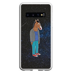 Чехол для Samsung Galaxy S10 с принтом galaxy BoJack в Тюмени, Силикон | Область печати: задняя сторона чехла, без боковых панелей | Тематика изображения на принте: horseman | абстракция | аниме | артхаус | боджек | галактика | звёзды | конь боджек | космос | эстетика