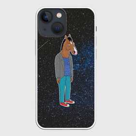 Чехол для iPhone 13 mini с принтом galaxy BoJack в Тюмени,  |  | horseman | абстракция | аниме | артхаус | боджек | галактика | звёзды | конь боджек | космос | эстетика