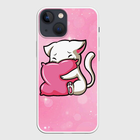 Чехол для iPhone 13 mini с принтом Грустная кошечка в Тюмени,  |  | cat | кот | котенок | котик | кошачьи | кошка | кошки | милая | милый