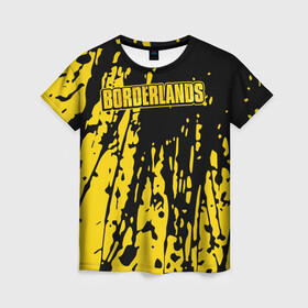 Женская футболка 3D с принтом  Borderlands в Тюмени, 100% полиэфир ( синтетическое хлопкоподобное полотно) | прямой крой, круглый вырез горловины, длина до линии бедер | 2k | bl | bl3 | borderlands | legendary | lilith | loot | looter shooter | pc | review | zombie island | брик | лилит | мордекай | пограничье | роланд