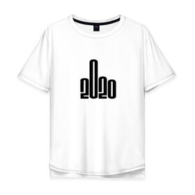 Мужская футболка хлопок Oversize с принтом 2020 Covid-ный год в Тюмени, 100% хлопок | свободный крой, круглый ворот, “спинка” длиннее передней части | 2020 год | коронавирус