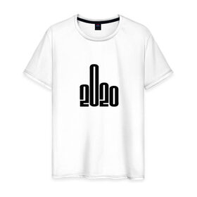 Мужская футболка хлопок с принтом 2020 Covid-ный год в Тюмени, 100% хлопок | прямой крой, круглый вырез горловины, длина до линии бедер, слегка спущенное плечо. | 2020 год | коронавирус