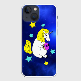 Чехол для iPhone 13 mini с принтом Звездный Единорог в Тюмени,  |  | angel | stars | unicorn | wings | ангел | блестящие | вселенная | галактика | детские | донат | еда | единорог | единорожки | звезды | копыта | космический | лошадка | лошадь | луна | малыш | неоновые | пегас | пони