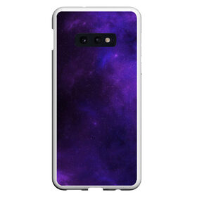Чехол для Samsung S10E с принтом Фиолетовая звезда в Тюмени, Силикон | Область печати: задняя сторона чехла, без боковых панелей | арт | звезда | звёзды | карлик | космос | облако | синий | сияние | темный | фиолетовый | черный | яркая | яркие цвета