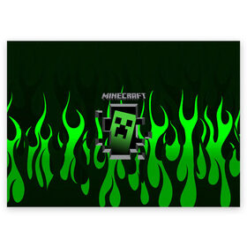 Поздравительная открытка с принтом Minecraft в Тюмени, 100% бумага | плотность бумаги 280 г/м2, матовая, на обратной стороне линовка и место для марки
 | craft | creeper | dungeon | dungeons | earth | game | logo | mine | minecraft | mobile | online | дунгеонс | земля | зомби | игра | крипер | лого | майкрафт | майнкрафт | мобайл | онлайн | подземелье | подземелья