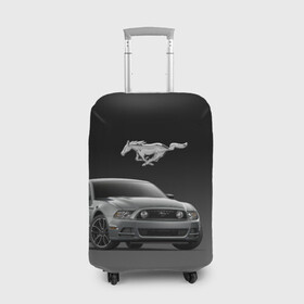 Чехол для чемодана 3D с принтом Mustang в Тюмени, 86% полиэфир, 14% спандекс | двустороннее нанесение принта, прорези для ручек и колес | car | hoofs | horse | mane | motorsport | mustang | power | prestige | tail | usa | автомобиль | автоспорт | грива | конь | копыта | лошадь | мощь | мустанг | престиж | сша | хвост