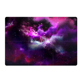 Магнитный плакат 3Х2 с принтом Космическое небо в Тюмени, Полимерный материал с магнитным слоем | 6 деталей размером 9*9 см | арт | звёзды | космос | облако | сияние | туманность | яркие цвета