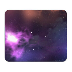 Коврик для мышки прямоугольный с принтом Космические туманности в Тюмени, натуральный каучук | размер 230 х 185 мм; запечатка лицевой стороны | арт | звёзды | космос | красный | облако | оранжевый | розовый | синий | сияние | темный | туманность | фиолетовый | черный | яркие цвета