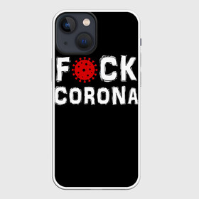 Чехол для iPhone 13 mini с принтом Fck corona в Тюмени,  |  | corona | coronavirus | covid | ковид | корона | коронавирус | пандемия