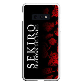 Чехол для Samsung S10E с принтом Sekiro Shadows Die Twice 2 в Тюмени, Силикон | Область печати: задняя сторона чехла, без боковых панелей | sekiro | shadows | логотип | секиро | япония