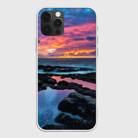 Чехол для iPhone 12 Pro Max с принтом Закат в Тюмени, Силикон |  | Тематика изображения на принте: вечер | вода | волна | волны | восход | горизонт | запад | капли | крабы | луна | море | небо | ночь | облака | океан | оранжевая | оранжевый | остров | пейзаж | пляж | радуга | ракушки | рассвет | синий