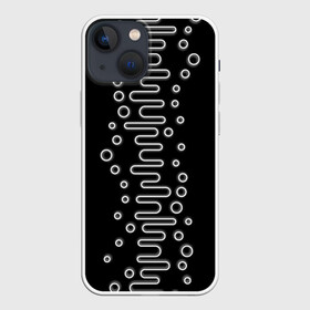 Чехол для iPhone 13 mini с принтом Волны ТЕСЛА(OKO) в Тюмени,  |  | oko | pattern | textures | абстракция | брызги | волна | геометрия | градиент | грязная | грязь | капли | кляксы | контраст | краска | круг | ливень | линия | масло | наука | неон | овал | око | паттерн | пиксели