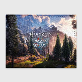 Обложка для студенческого билета с принтом Horizon Zero Dawn в Тюмени, натуральная кожа | Размер: 11*8 см; Печать на всей внешней стороне | aloy | antasy girl | art | artwork | digital art | fantasy | horizon | horizon: zero dawn | landscape | tallneck | warrior fantasy | weapon | zero dawn