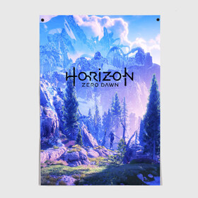 Постер с принтом Horizon Zero Dawn в Тюмени, 100% бумага
 | бумага, плотность 150 мг. Матовая, но за счет высокого коэффициента гладкости имеет небольшой блеск и дает на свету блики, но в отличии от глянцевой бумаги не покрыта лаком | aloy | antasy girl | art | artwork | digital art | fantasy | horizon | horizon: zero dawn | landscape | tallneck | warrior fantasy | weapon | zero dawn