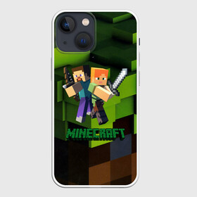 Чехол для iPhone 13 mini с принтом MINECRAFT в Тюмени,  |  | craft | creeper | dungeon | dungeons | earth | game | logo | mine | minecraft | minecraft dungeons | mobile | online | дунгеонс | земля | зомби | игра | крипер | лого | майкрафт | майнкрафт | онлайн | подземелье