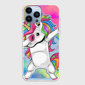 Чехол для iPhone 13 Pro Max с принтом UNICORN DABBING в Тюмени,  |  | Тематика изображения на принте: dabbing | unicorn | деб | единорог | радуга | танец | флекс