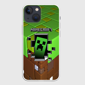 Чехол для iPhone 13 mini с принтом MINECRAFT в Тюмени,  |  | craft | creeper | dungeon | dungeons | earth | game | logo | mine | minecraft | minecraft dungeons | mobile | online | дунгеонс | земля | зомби | игра | крипер | лого | майкрафт | майнкрафт | онлайн | подземелье