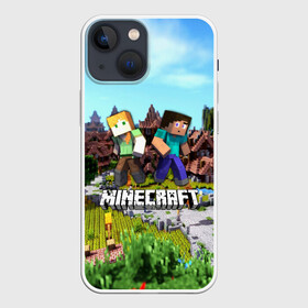 Чехол для iPhone 13 mini с принтом MINECRAFT в Тюмени,  |  | craft | creeper | dungeon | dungeons | earth | game | logo | mine | minecraft | minecraft dungeons | mobile | online | дунгеонс | земля | зомби | игра | крипер | лого | майкрафт | майнкрафт | онлайн | подземелье