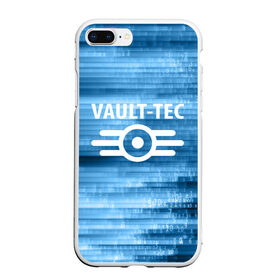 Чехол для iPhone 7Plus/8 Plus матовый с принтом VAULT-TEC в Тюмени, Силикон | Область печати: задняя сторона чехла, без боковых панелей | bethesda | bethesda game studios | fallout | fallout 4 | game | vault   tec | vault boy | игры | постапокалипсис | убежище 101