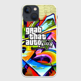 Чехол для iPhone 13 mini с принтом GTA:5 в Тюмени,  |  | grand theft auto 2 | grand theft auto 3 | grand theft auto v | grand theft auto: san andreas | grand theft auto: vice city | gta 1 | gta 2 | gta 3 | gta 4 | gta 5 | gta online | gta v | город | игры