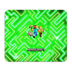 Коврик для мышки прямоугольный с принтом Майнкрафт / Minecraft в Тюмени, натуральный каучук | размер 230 х 185 мм; запечатка лицевой стороны | alex | creeper | dungeons | minecraft | piggy | steve | алекс | бой | гаст | герои | детские | зелень | зомби | крипер | логотипигры | майнкрафт | мобы | неоновый | песочница | пигги | пиксельный | подземелья | популярные