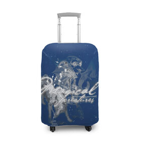 Чехол для чемодана 3D с принтом Magical Creatures в Тюмени, 86% полиэфир, 14% спандекс | двустороннее нанесение принта, прорези для ручек и колес | dobby | harry potter | vdosadir | гарри поттер | джоан роулинг | добби