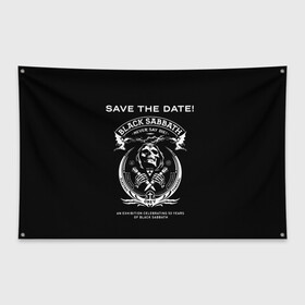 Флаг-баннер с принтом The End World Tour в Тюмени, 100% полиэстер | размер 67 х 109 см, плотность ткани — 95 г/м2; по краям флага есть четыре люверса для крепления | black sabbath | black sabbath 