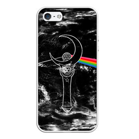 Чехол для iPhone 5/5S матовый с принтом Dark Side of the Moon Stick в Тюмени, Силикон | Область печати: задняя сторона чехла, без боковых панелей | anime | japan | manga | pink floyd | sailor moon | аниме | девочка | девушка | луна | лунная призма | манга | сейлор мун | сэйлор мун | япония