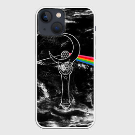 Чехол для iPhone 13 mini с принтом Dark Side of the Moon Stick в Тюмени,  |  | Тематика изображения на принте: anime | japan | manga | pink floyd | sailor moon | аниме | девочка | девушка | луна | лунная призма | манга | сейлор мун | сэйлор мун | япония