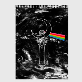 Скетчбук с принтом Dark Side of the Moon Stick в Тюмени, 100% бумага
 | 48 листов, плотность листов — 100 г/м2, плотность картонной обложки — 250 г/м2. Листы скреплены сверху удобной пружинной спиралью | anime | japan | manga | pink floyd | sailor moon | аниме | девочка | девушка | луна | лунная призма | манга | сейлор мун | сэйлор мун | япония