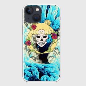 Чехол для iPhone 13 mini с принтом SAILOR MOON в Тюмени,  |  | Тематика изображения на принте: anime | japan | manga | sailor moon | аниме | девочка | девушка | луна | лунная призма | манга | розы | сейлор мун | сэйлор мун | япония