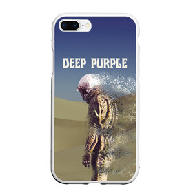 Чехол для iPhone 7Plus/8 Plus матовый с принтом Deep Purple Whoosh в Тюмени, Силикон | Область печати: задняя сторона чехла, без боковых панелей | Тематика изображения на принте: 2020 | cover | deep | desert | hard | logo | metal | moon | music | new album | purple | rock | whoosh | дип | космонавт | легендарная | легендарный | лого | луна | метал | музыка | новый альбом | обложка | пепл | перпл | пустыня | рок | т