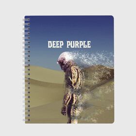 Тетрадь с принтом Deep Purple Whoosh в Тюмени, 100% бумага | 48 листов, плотность листов — 60 г/м2, плотность картонной обложки — 250 г/м2. Листы скреплены сбоку удобной пружинной спиралью. Уголки страниц и обложки скругленные. Цвет линий — светло-серый
 | 2020 | cover | deep | desert | hard | logo | metal | moon | music | new album | purple | rock | whoosh | дип | космонавт | легендарная | легендарный | лого | луна | метал | музыка | новый альбом | обложка | пепл | перпл | пустыня | рок | т