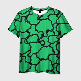 Мужская футболка 3D с принтом БРОККОЛИ в Тюмени, 100% полиэфир | прямой крой, круглый вырез горловины, длина до линии бедер | food | pattern | vegan | брокколи | веган | вегетарианство | еда | капуста | паттерн