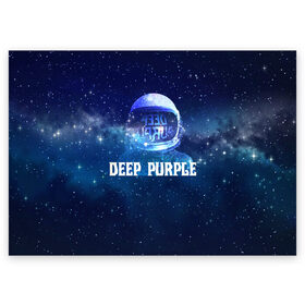 Поздравительная открытка с принтом Deep Purple Whoosh! в Тюмени, 100% бумага | плотность бумаги 280 г/м2, матовая, на обратной стороне линовка и место для марки
 | Тематика изображения на принте: 2020 | cover | deep | galaxy | hard | logo | metal | music | new album | purple | rock | space | whoosh | дип | звезды | космонавт | космос | легендарная | легендарный | лого | метал | музыка | новый альбом | обложка | пепл | перпл | рок |