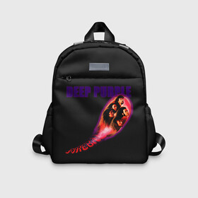 Детский рюкзак 3D с принтом Deep Purple в Тюмени, 100% полиэстер | лямки с регулируемой длиной, сверху петелька, чтобы рюкзак можно было повесить на вешалку. Основное отделение закрывается на молнию, как и внешний карман. Внутри дополнительный карман. По бокам два дополнительных кармашка | album | deep | hard | metal | purple | rock | альбом | британия | группа | метал | рок | хард | хеви
