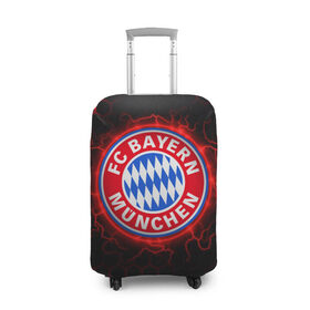 Чехол для чемодана 3D с принтом Бавария (футбольный клуб) в Тюмени, 86% полиэфир, 14% спандекс | двустороннее нанесение принта, прорези для ручек и колес | bayern | bayern munchen | бавария | бавария мюнхен | мюнхенская бавария | спорт | футбол | футбольный клуб