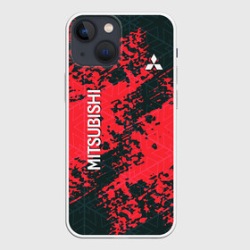 Чехол для iPhone 13 mini с принтом Mitsubishi в Тюмени,  |  | auto | mitsubishi | sport | авто | автомобиль | автомобильные | бренд | марка | спорт