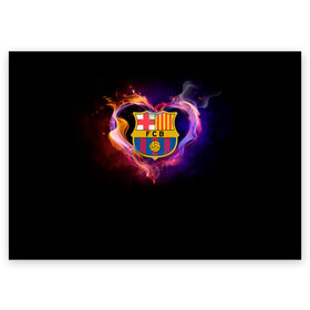 Поздравительная открытка с принтом Barcelona в Тюмени, 100% бумага | плотность бумаги 280 г/м2, матовая, на обратной стороне линовка и место для марки
 | barcelona | barselona | futbol club | барса | барселона | лионель месси | люблю футбол | месси | сине гранатовые | фанат | фк барселона | форма | форма игроков | футбол | футбольный клуб | эмблема | эмблема клуба
