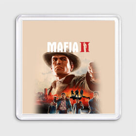 Магнит 55*55 с принтом Mafia II в Тюмени, Пластик | Размер: 65*65 мм; Размер печати: 55*55 мм | definitive edition | mafia | mafia ii | вито скалетта | генри томасино | джо барбаро | лео галанте | мафия | мафия 2 | томас анджело | франческа | фрэнк винчи | эдди скарпа